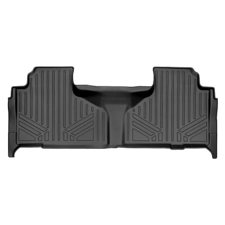 Smartliner Custom Fit 2nd Row Floor Mats Liners with Bench Seat for 2021-2023 Chevy Tahoe, Black SB0525
